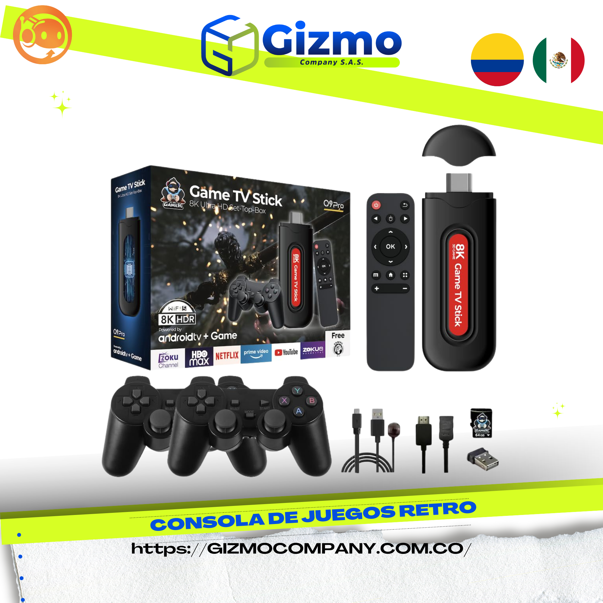 Consola de Juegos Retro